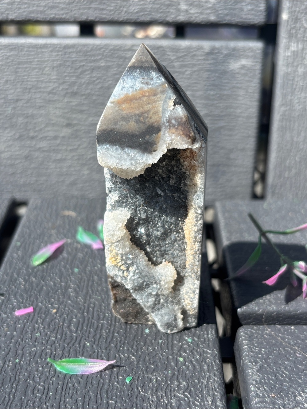 Black Druzy Sphalerite Tower